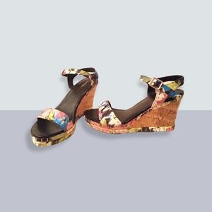 Limelight platform floral 9 1/2 shoes